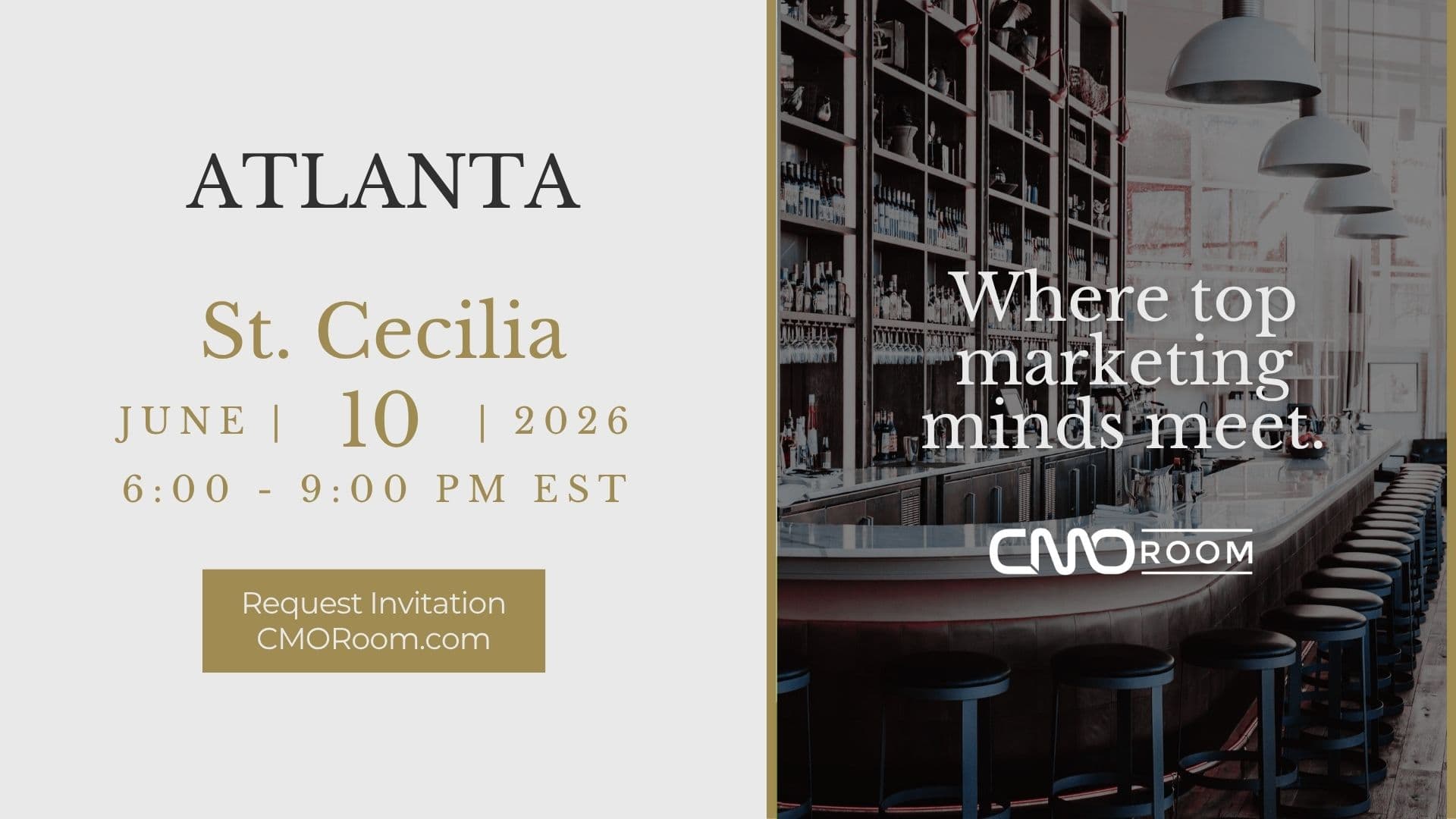 ATLANTA CMOROOM @ ATLANTA CMOROOM @ ST. CECILIA