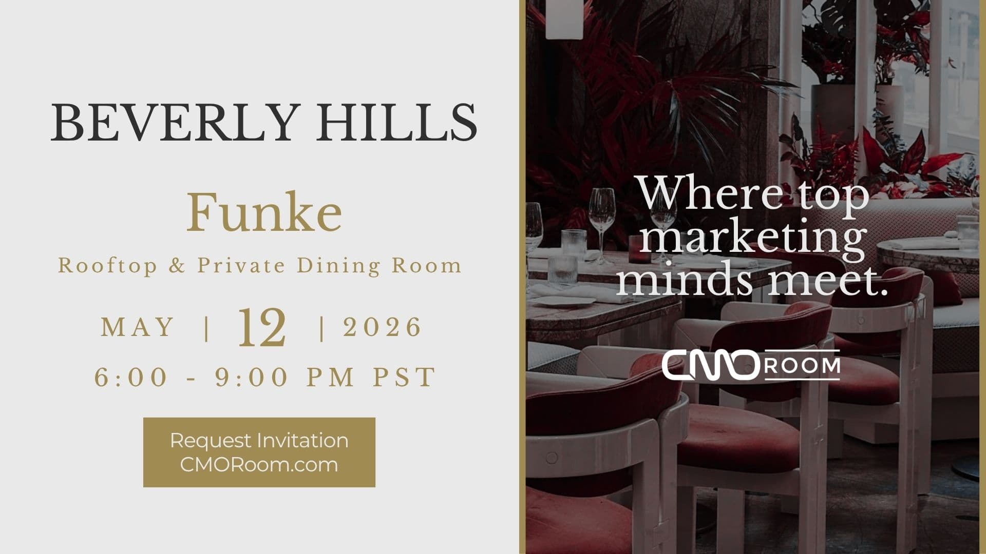 LOS ANGELES CMOROOM @ BEVERLY HILLS CMOROOM @ FUNKE