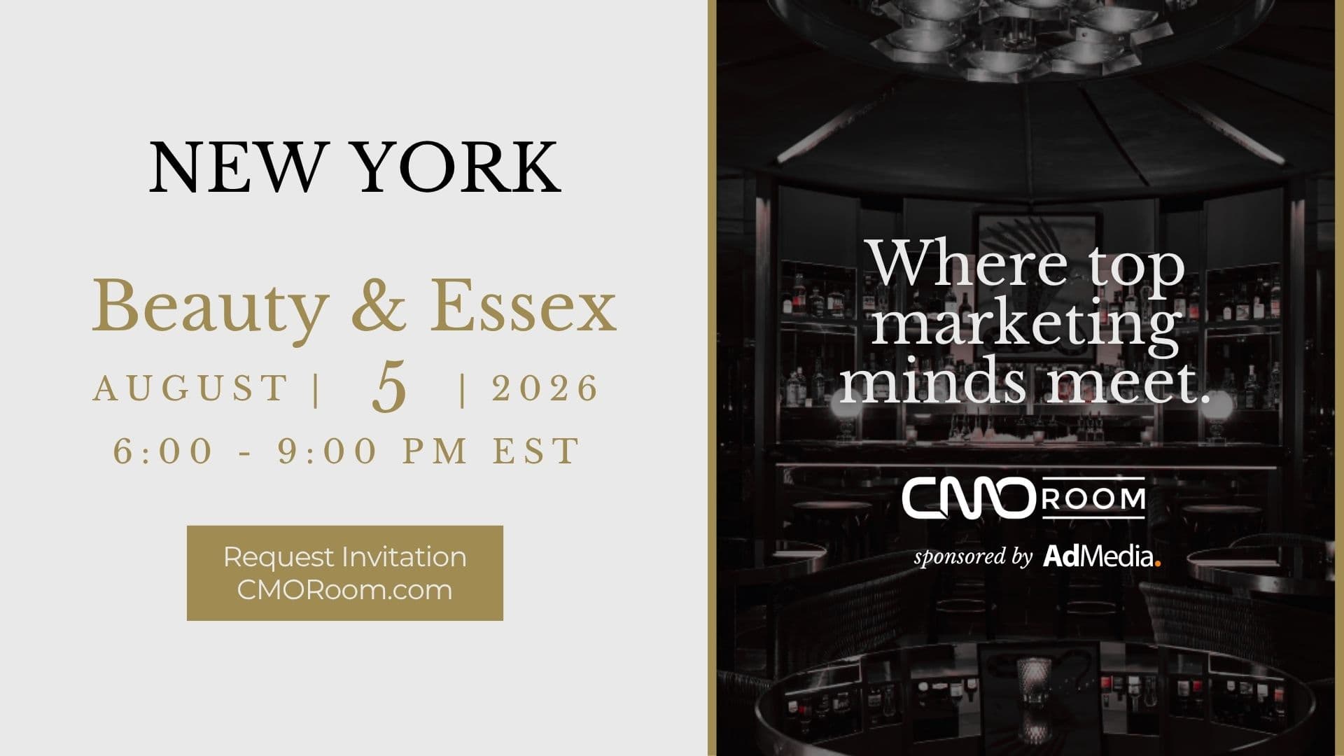 NEW YORK CMOROOM @ NEW YORK CMOROOM  @ BEAUTY & ESSEX NYC